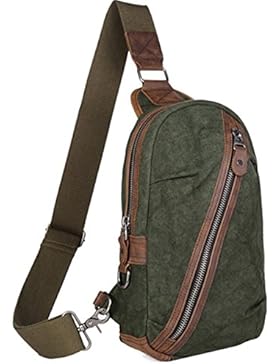 Menschwear Mode Outdoor Sports beiläufige Canvas Umhängetasche Sling Tasche Chest Pack Sling Rucksack für Männer...