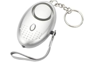 EWAYZ Personal Alarm, Personal Security Alarm Keychain With LED Flashlight 140DB Loud Police Approved Self Defense Security Alarm Rape Safety Alarm For Women Girls and Elders (SILVER)