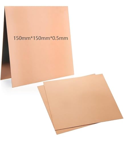 Copper Sheet Hand Beaten - 0.7mm, Multiple Sizes Available | UK - View #2