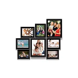 E Deals Set of 8 Collage Synthetic Framed with Acrylic Glass - self Installation Photo Frame (8 Inch X 10 IncH - 2,5 InchX 7 Inch-4, 4 InchX 6 Inch-2)
