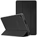 Produktbild Hülle für das neue Fire HD 8 (6. Generation - 2016), Infiland Ultra Dünn Tri-Fold Smart-Muschel PU Leder Ultra Schlank Superleicht Ständer Smart Shell Cover Schutzhülle Etui Tasche für Das neue Fire HD 8-Tablet, 20,3 cm (8 Zoll) HD Display(mit Auto Schlaf / Wach Funktion)(Transparent Schwarz)