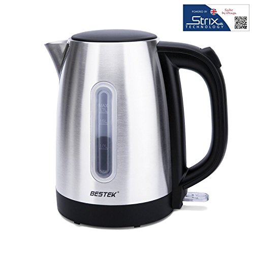 BESTEK 3000 Watt Wasserkocher 1,7 l Leistungsaufnahme (Schnellkoch-Wasserkocher),BPA frei,Kalkfilter,automatische Abschaltung