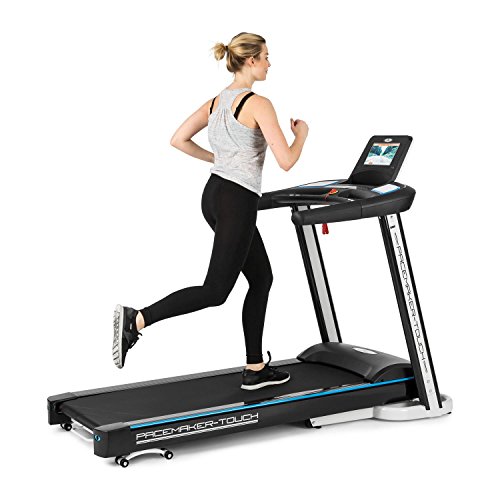 CAPITAL SPORTS Pacemaker Touch Elektrisches Laufband Heimtrainer (10″ Farbdisplay mit Touchsteuerung, regulierbare Geschwindigkeit und Steigung, Trainingscomputer, Pulsmesser) schwarz - 5