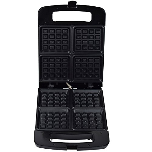 Syntrox Germany WM-1400W-4 Waffle 1400 Watt XXL Waffeleisen für 4 Belgische Waffeln - 6