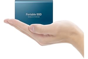 HJYTWQN 2TB External Hard Drive HDD External Hard Drive External Solid State Drive USB 3.0 for PC, Mac,Desktop,Chromebook(2TB Blue)