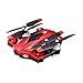 Produktbild ZZH Drohnen mit Kamera 200W Px, Hubschrauber 1800mAh Lange Akkulaufzeit Luftdruck Hohe Faltbare Große Quadcopter Drohnen für Kinder Erwachsene Beginner_Red