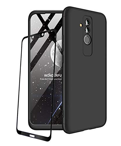 Huawei Mate 20 Lite Hülle 360 Grad Schwarz Ultra dünn Alles inklusive Schutz 3 in 1 PC Telefon Cover case+Frei Hartglas Glasfilm Schutzfolie JOYTAG-Schwarz Huawei Mate 20 Lite Hülle 360 Grad Schwarz Ultra dünn Alles inklusive Schutz 3 in 1 PC Telefon Cover case+Frei Hartglas Glasfilm Schutzfolie JOYTAG-Schwarz