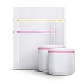 ▲ PERFEKTE KOMBINATIN UND HAUPTANWENDUNG: Die perfekte Kombination aus verschiedenen Größen und mehreren Farben, damit Sie organisiert bleiben und die Farben getrennt und sicher aufbewahren können. Der Feinwäschesack ist nicht nur für die Waschmaschine gedacht, sondern dient auch als Aufbewahrungsort für unterwegs, sorgt für Ordnung in der Kleidung und macht alles einfacher.