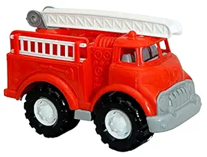 TOYMANIA Amazing Big Size FIRE Brigade Rescue Service Toy Truck for Kids. | with Movable Ladder Function. | Strong Plastic Material. | Heavy Quality. (RED Color)