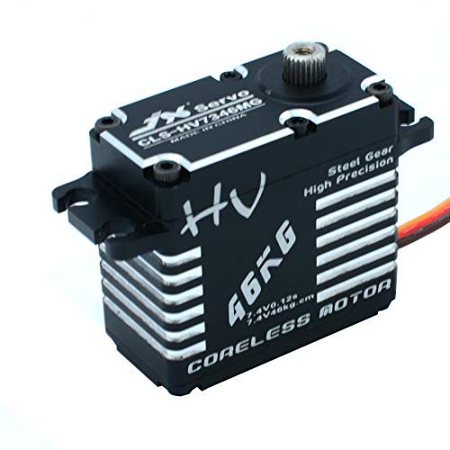 JX Servo CLS-HV7346MG 46KG Diente de Metal de Alto Torque Servo estándar Digital de Alta presión sin núcleo
