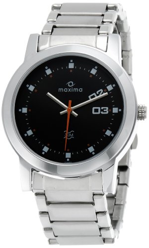 maxima silver chain watches