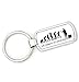 Price comparison product image 18th BIRTHDAY - Bass Guitar - Mans Evolution Keyring Ape to Bassist key ring gift