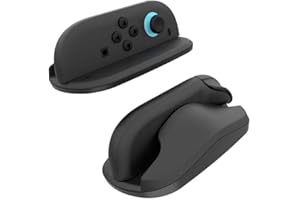 AtEaze 2er Pack Maus Griffe kompatibel mit Nintendo Switch 2 Joy Cons | Switch 2 Zubehör | Joy-Con Halterung als Maus, Schwarz (Schwarz, V1)