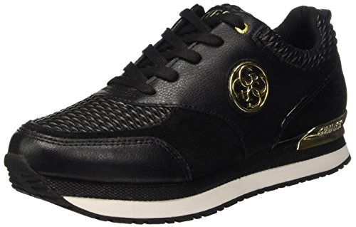 Guess Rimma, Sandalias con Plataforma para Mujer, Negro, 36 EU