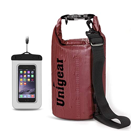 Unigear Bolsa Estanca 2L~40L Seca Impermeable + Funda De Movíl Camping Playa