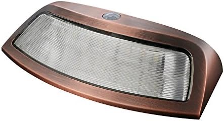 Myfei Outdoor Solar Power Sensor Lights, Waterproof Smiling Human Body Induction Wall Mounted Night Light for Garden Balcony Brightness (Warm light)