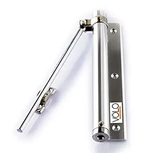 Volo Automatic Hydraulic Double Speed Aluminium Door Closers Premium Heavy Duty for Residential/Commercial Purpose with Fitting Set (Color Silver) (Spring Door Closer_1 Pc)