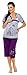 Zeta Ville - Women's Maternity Nursing Pyjamas Soft Jersey Cartoon Print - 202c (Purple, UK 8)