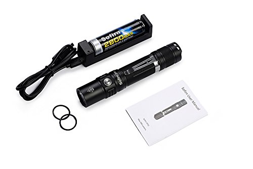 Taktiche LED Taschenlampe Sofirn 960 lumen Cree XPL2 V6 LED Fahrradlicht Bicycle Lampen Extrem Hell Kompakte EDC Taschenlampe Set Wasserdichtes IPX8 mit 18650 Batterie und USB Aufladeeinheit - 7