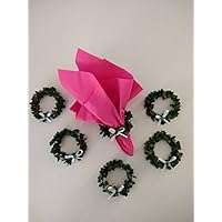 Serviettenring aus Buxbaum, 6er Set, zum Muttertag, Kommunion Kommunion - Konfirmation - Hochzeit - Taufe und zu vielen besonderen Anlässen