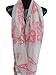 Produktbild Weiche, Designer-inspiriert, Damen, Pink/Grau, Big Schmetterling Insektenhotel-Schal/Sarong 185 cm x 110 cm, Pacifica-von Fat-Catz, London