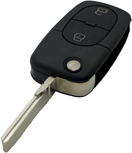 Chequers Motorstore Audi A2 A3 A4 A6 A8 2 Button Key Fob Case Remote Key Fob 2032 Battery &amp; Blade