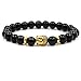Produktbild WODESHENGRI Armbänder,Männer Armband Schwarz Steinernen Löwen Classic Stone Bead Armband Für Männer Und Frauen Schmuck Geschenk Vorangegangen