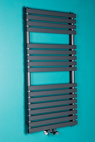 Preisvergleich Produktbild Designer Handtuchheizkörper Badheizkörper 1200x600mm Grau