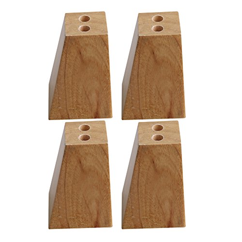 Buy Yibuy 4 x Trapezoid Unfinished Solid Wooden Sofa Legs Couch
