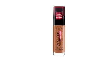 L'Oréal Paris make-up, vattentät och långvarig, flytande foundation med SPF 25, enkel 32H Fresh Wear Makeup, nr 340 koppar, 3