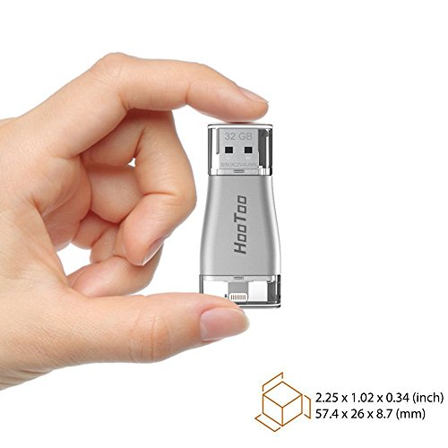 Gran Compra para HooToo Memoria USB 32 GB, Pendrive 2 en 1,
[Certificado MFI] Compatible con iPhone, iPad, iPhone x, 8, 8plus, 7, 7
Plus, 6, 6s, 6s Plus, 5s /Mac/Windows, Flash Drive En línea