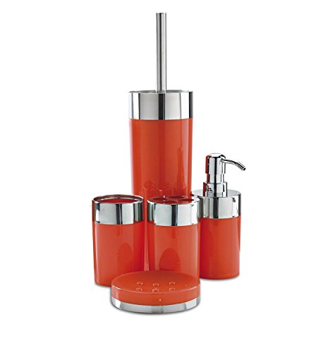 5 tlg. Badezimmer Set Bad orange