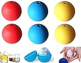 Juego de venta: 3 moldes para un total de 3 bolas de hielo o 6 moldes para un total de 6 bolas de hielo.