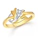 Meenaz Fancy Flower Party Wear Ring Traditional Gold Ring For Girls & Women In American Diamond Cubic Zirconia Ring FR384 RS.249.00