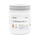 Pre-Workout Booster Fitness für maximalen Pump und Fokus | Trainings-Booster Shake mit Koffein, Beta-Alanin, Guarana, CarnoSyn,Tyrosin | PROFUEL TUNNELBLICK 2.1 Supplement Vegan / 360g Pulver / GREEN APPLE - 