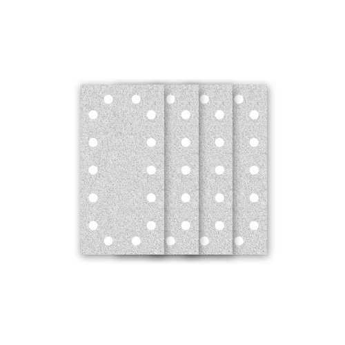 50 MENZER Klett-Schleifbögen / Schleifpapier für Schwingschleifer weiß - 230x115 mm - Korn 120 - 14-Loch