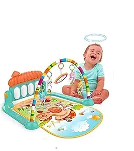 Supreme Deals Latest Kick Baby?s Piano Gym and Play Multi-Function ABS High Grade Plastic Piano Baby Gym and Fitness Rack with Hanging Rattles, Music & Light.(up to 2 Year)