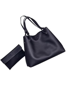 Ghlee weiche Echtleder Frauen Dame Mädchen Große Kapazitäts Käufer Satchel Messenger Tragetaschen mit Kleine Kupplung...