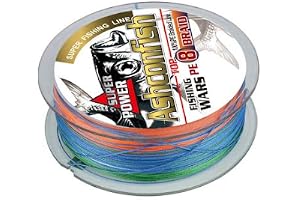 Ashconfish Braided Fishing Line-8 Strands Super Strong Fishing Wire 300M/328Yards-Abrasion Resistant Braided Lines-Incredible Superline-Zero Stretch-Superfine Diameter