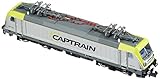 Exakt im Maßstab 1:160 / N Arnold HN2408 Elektrolokomotive Baureihe 187 der Captrain, Epoche VI Modellbahn, Grau/Grün