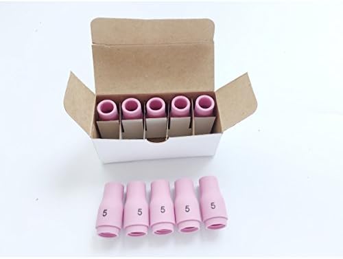 Pack of 10pcs Ceramic Nozzles 13N09(#5) Shield Alumina Cup Fit A-125 9 20 25 in CK Weldcraft Lincoln Brand