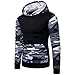 Produktbild JYJM 2018 Weihnachten Herren Camouflage Printed Pullover Langarm Kapuzenpulli Tops Bluse Herren Herbst Casual Einfarbig Breite Revers Warme Offene Lange Cardigan Strickjacke Elegante Frauen Mantel