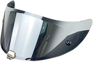 MTDVZR HJ-26 Helmet Visor Replacement,UV Protection Helmet Face Shield Compatible with HJC Rpha 70,Rpha 70 St,Rpha 11,Rpha 11 Pro,HJ-26St (Silver-Day Use Only)