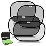 ✅ GEPRÜFTER UV SCHUTZ - Die Sonnenblenden blocken nachweislich 95% der gefährlichen UVA Strahlen und 98% der Sonnenbrand verursachenden UVB Strahlen. Sie können Ihre Liebsten somit bestmöglich vor UV Strahlung schützen!