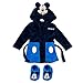 Produktbild Disney Baby Set Bademantel + Schuhe Jungen schwarz rot | Motiv: Mickey Mouse | Geschenkset für Neugeborene & Kleinkinder | Größe: schwarz-blau 12-18 Monate (86)