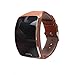 Produktbild Colorful Echtleder Ersatzarmband Fitness Tracker Uhrenarmband Handgelenk Bügel Armband für Samsung Galaxy Gear S SM-R750 Smartwatch (Braun)