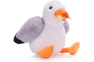 UKToyworld Steven Seagull 12 Inch Seagull with Chip Soft Plush Toy Bird Soft Toy (SEAGULL WITH CHIP)