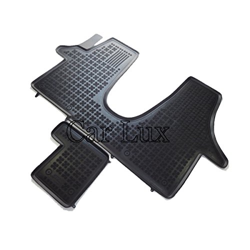 Car Lux - NAR01826 Alfombras Alfombrillas de goma a medida T5 Transporter todos modelos 2 y 3 plazas delanteras 3D