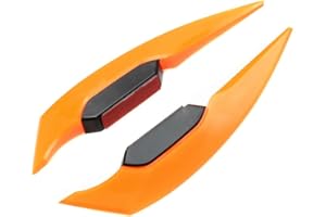 HUAMENGYUAN 2 PièCes Kit Aile AéRodynamique Moto,Aile CaréNage Moto Aileron De Moto Aileron Fixe Ailerons De Moto Kit Winglet AéRodynamique Universel Pour Moto Pour Motos éLectriques Scooter