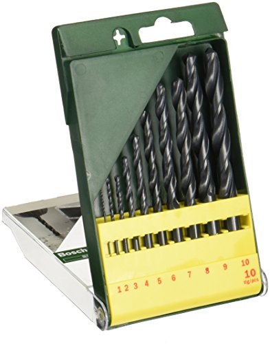 Bosch DIY 10tlg. Metallbohrer-Set HSS-R rollgewalzt
